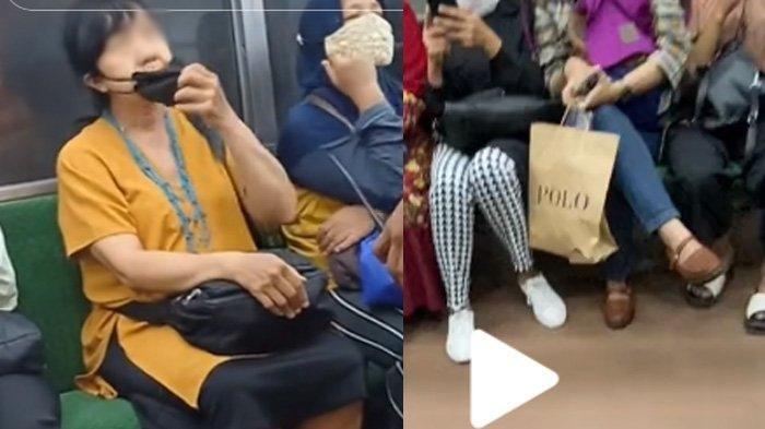 Viral! Emak-Emak Ini Ngamuk di KRL Karena Tak Suka Bau Sepatu