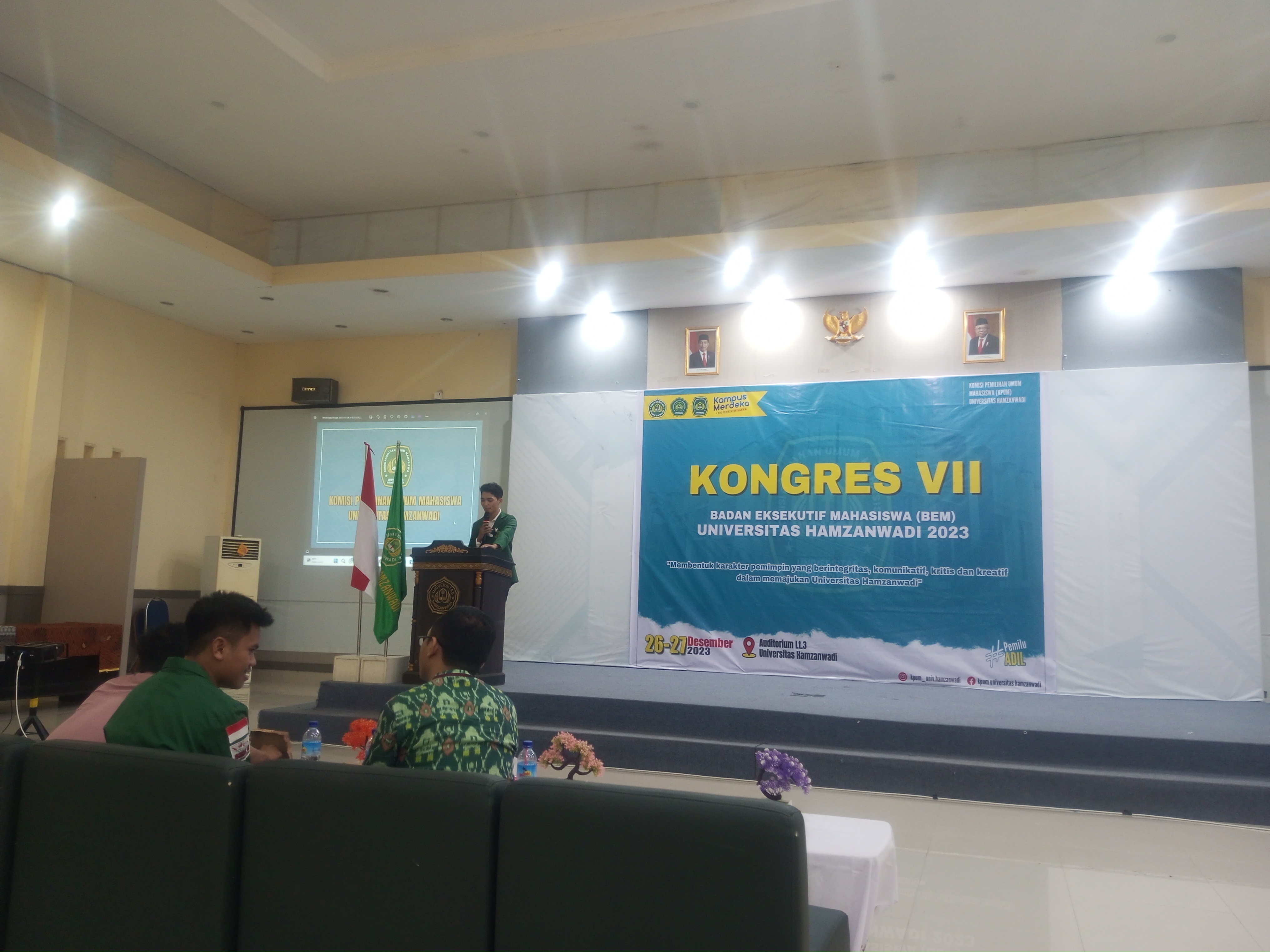 BADAN EKSEKUTIF MAHASISWA  UNIVERSITAS HAMZANWADI melaksanakan kegiatan KONGRES yang ke VII dengan pemilu ADIL