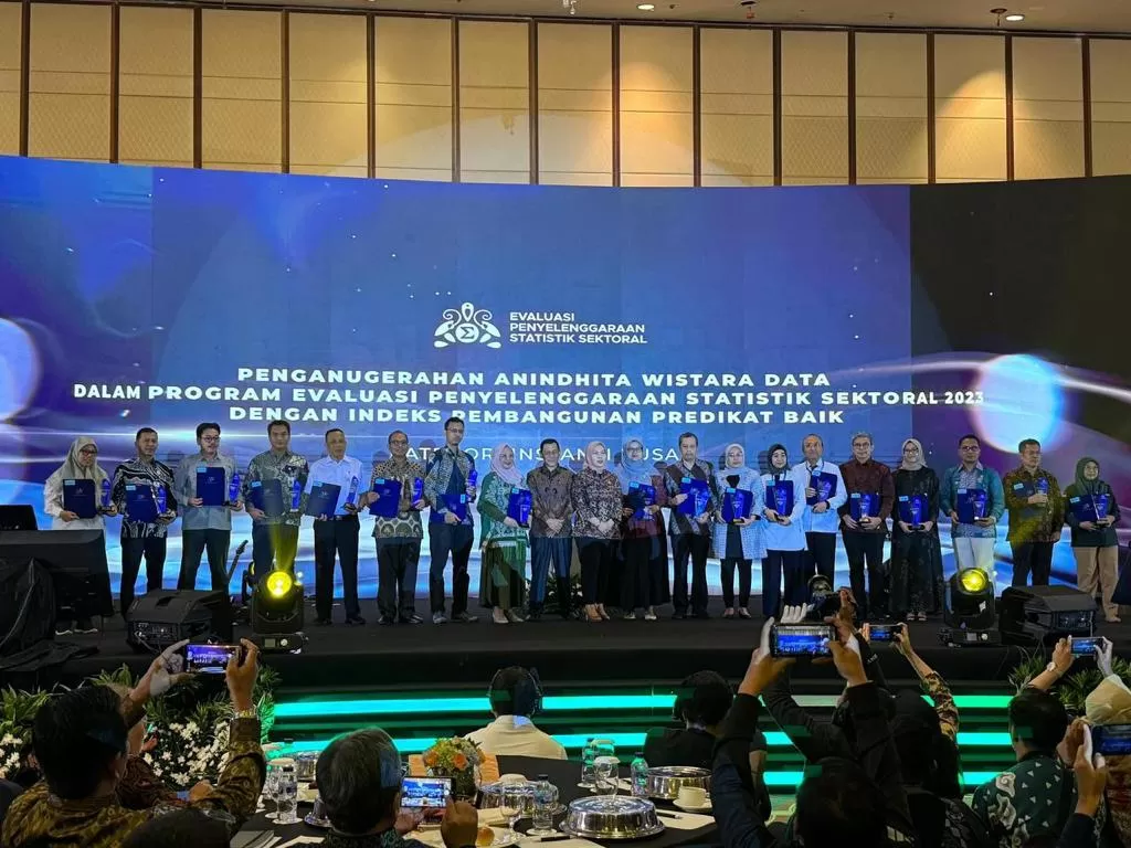 Kemenkumham Terima Penganugerahan Anindhita Wistara Data dari BPS