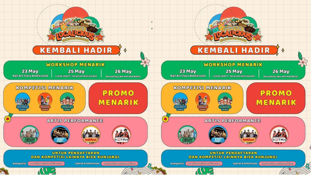 Yuk Merapat! Konser Gratis Jakarta 23â€“26 Mei, Hadirkan Maliq &amp; Dâ€™Essentials, Nidji, hingga Kotak