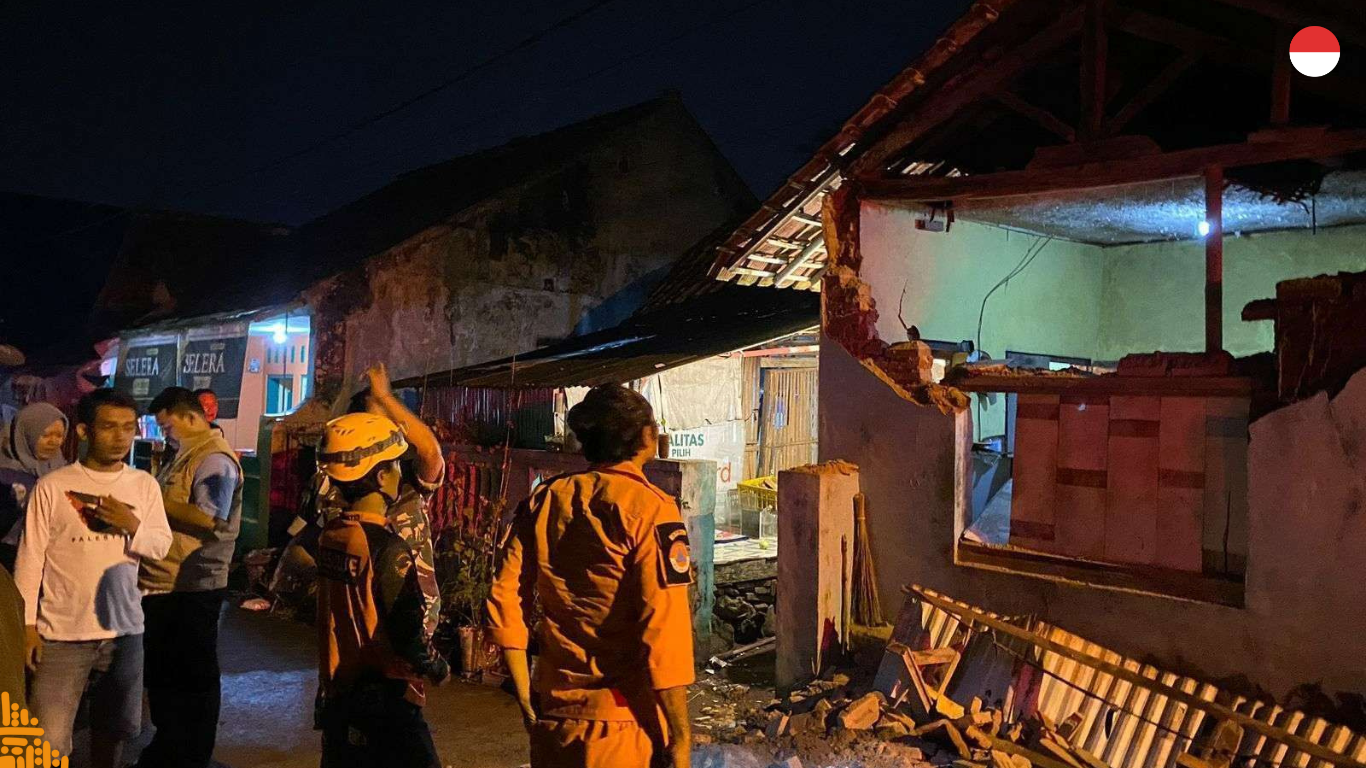 Gempa Garut 6,5 SR Rusak Puluhan Bangunan di Kabupaten Sukabumi