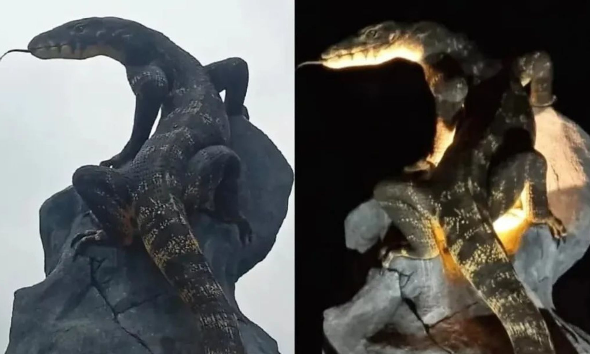 Tugu Biawak Wonosobo: Realisme yang Menyatu dengan Budaya dan Alam