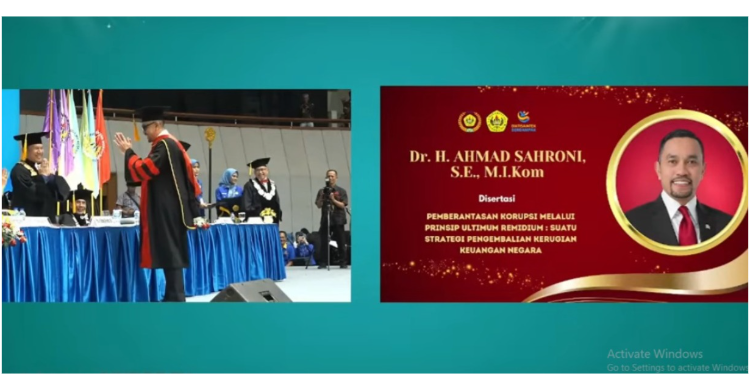 Ahmad Sahroni Resmi Raih Gelar Doktor, Comeback Politik?